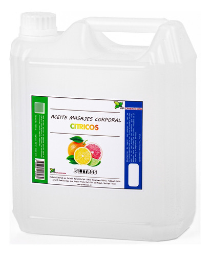 Aceite De Masajes Citricos - Bidon 5 Litros