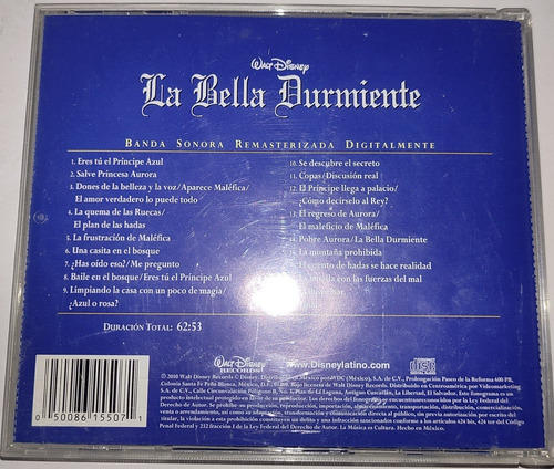 La Bella Durmiente - Banda Sonora Original Cd 2010 (Usado)