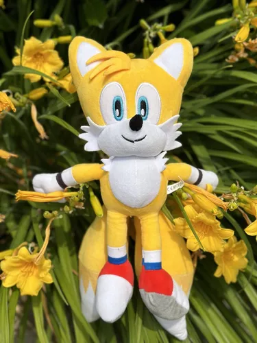 Peluche Adenzai Yellow Sonic The Hedgehog, 30 Cm, Regalo Par
