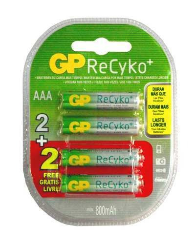 Pilha GP ReCyko+ 85AAAHCB Cilíndrica