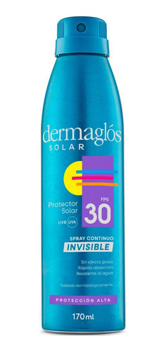 Dermaglós Protector Solar Fps 30 Spray Continuo Invisible Pieles Sensibles