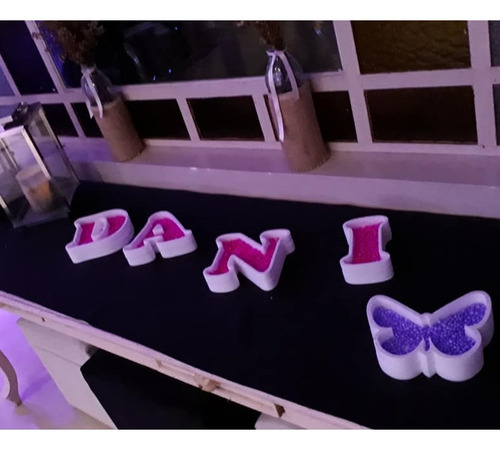 8 Letras Huecas + 8 Macizas Souvenir Candy Polifan Polyfan