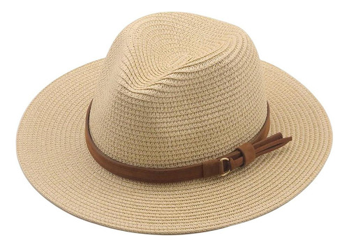 Sombreros De Paja Unisex Panama Sunhats Sun Visor Uv Protect