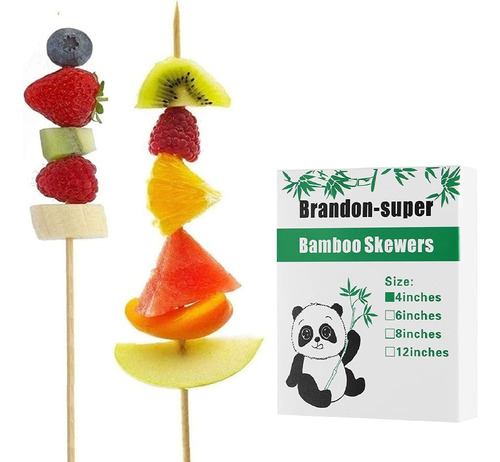 Brochetas De Bambu Para Barbacoas, Aperitivos, Frutas, Cocte