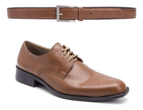 Imagen 4 de 8 de Zapatos Hombre Con Cinto Moda Eco Cuero Importados De Vestir