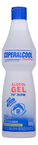 Álcool gel Coperalcool  em squeeze fragrância clássico 500 g