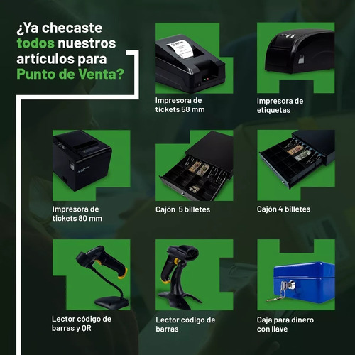 Kit Punto Venta Impresora 80mm Lector Inalámbrico + Software