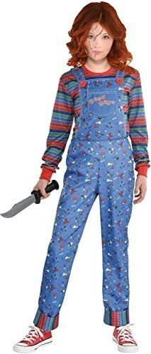 Disfraz De Chucky Para Niñas De Party City, Childs Play, Incluye Enterizo