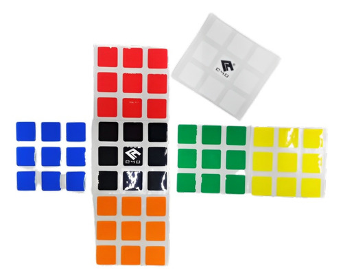 Cubo Rubik Stickers 3x3 Cube4you Originales Colores Clasicos