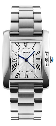 Reloj Pulsera Mastop Rectangular De Acero Inoxidable P/mujer