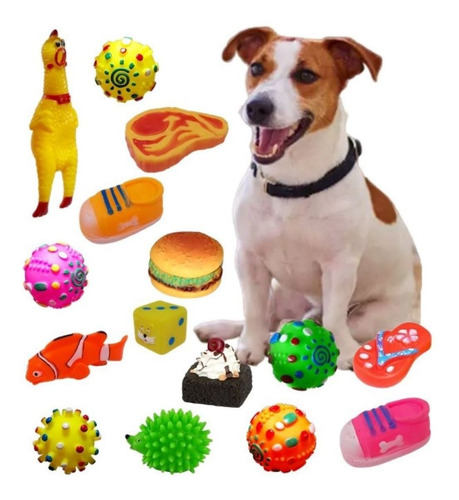 Kit 12 Brinquedo Mordedor Para Pet Cachorro Preço De Atacado
