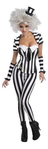 Disfraz De Secret Wishes Beetlejuice Estilo Corsé, Blanco, N