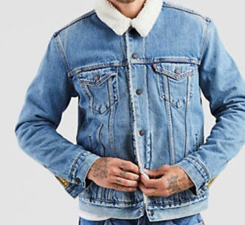 Levis Campera Jeans Con Corderito