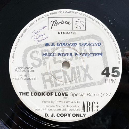 Abc - The Look Of Love (special Remix) - Vinilo Uk Ex/vg+