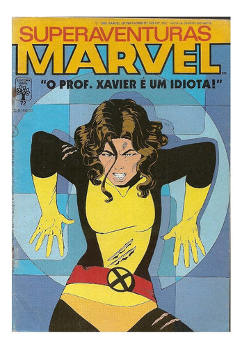 Hq Superaventuras Marvel Nº 72 - Professor Xavier É Um Idiot