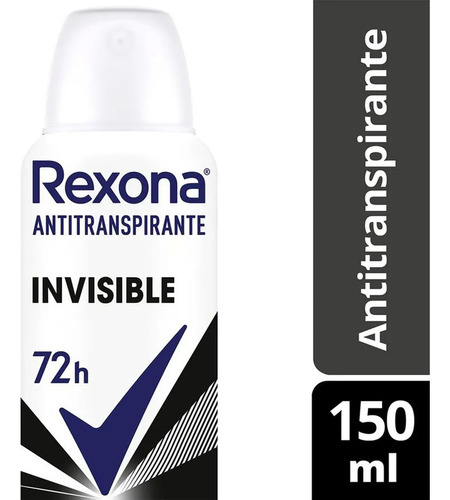 X3 Desodorante Antitranspirante Rexona Aerosol Invisible 72h