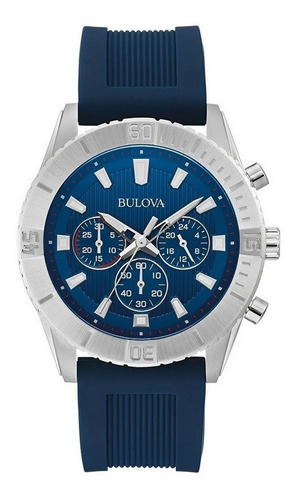 Imagen 1 de 7 de 96a260 Reloj Bulova Sport Azul