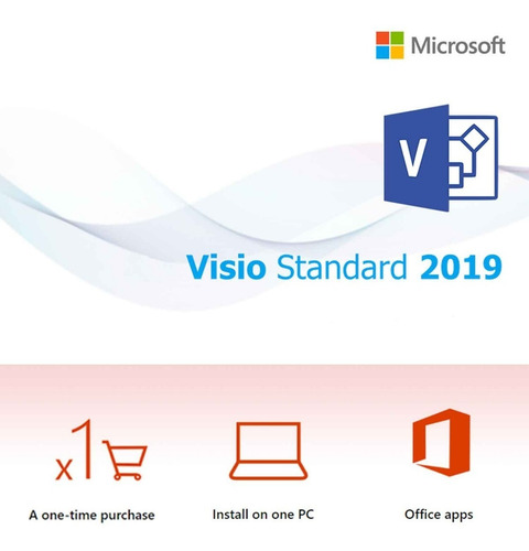 Office 2019 Licencia Microsoft Visio Standard 2019 1pc Esd