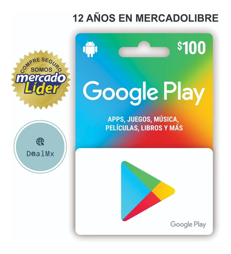 Imagen 1 de 1 de Saldo Google Play 100