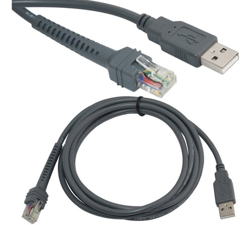 Cable Usb 7 ft 2 m Para Symbol Barcode Scanner Ls1203 ls2