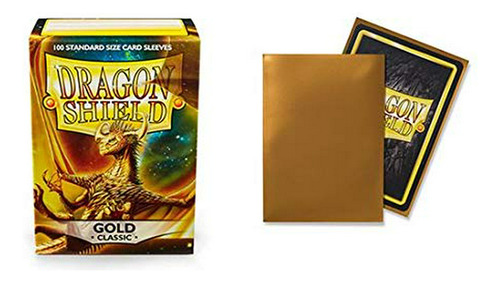 Carpeta Y Funda Para Tarj Dragon Shield Classic Gold, Tamaño