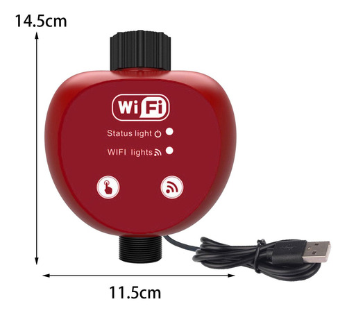 Manguera De Jardín Automática Temporizador De Agua Rojo