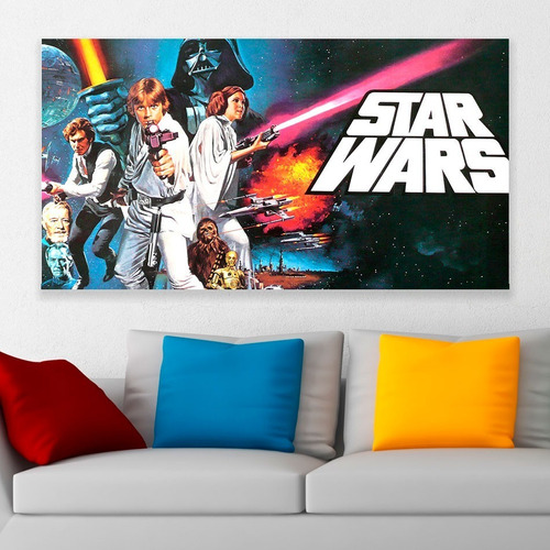 Cuadro Decorativo Star Wars Poster Art 80x50cm