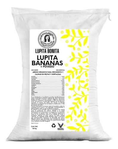 50kg Lupi Bananas Fertilizante Alto En Potasio