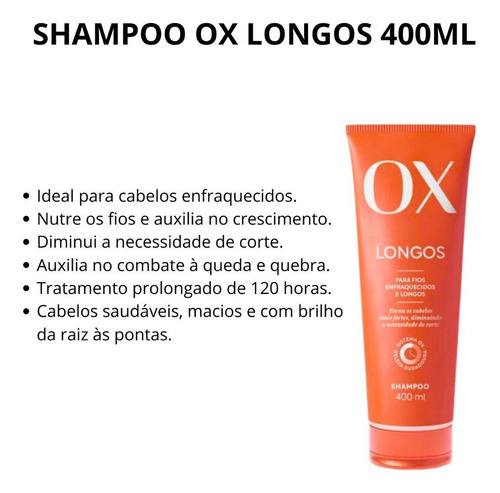 Ox Shampoo Longos 400ml