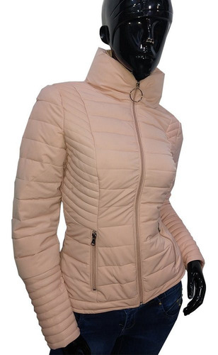 Imagen 1 de 5 de Chamarra Dama Mujer Impermeable Moderna Corta Cazadora