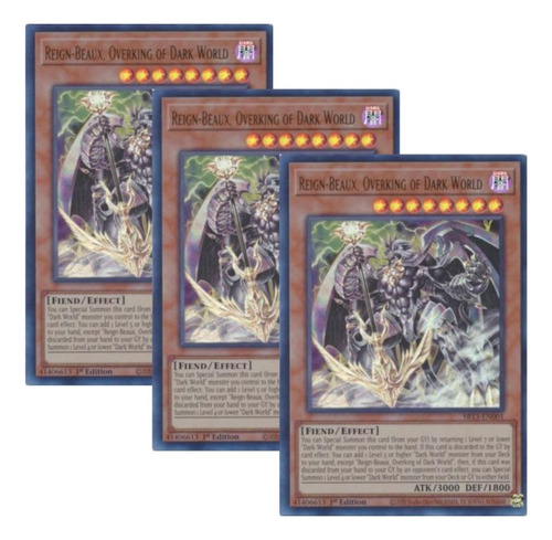 Yugioh! X3reign-beaux, Overking Of Dark World - Sr13 Tercia (Usado)