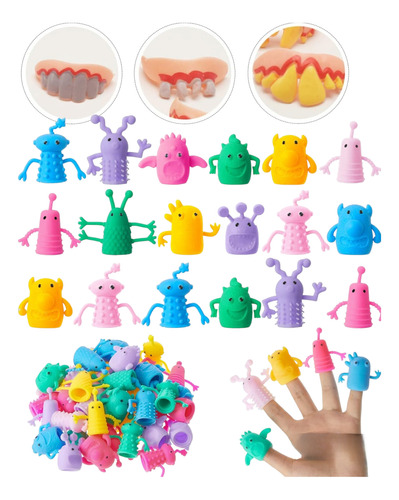 Muñecos De Goma  Dedales Más Chasco Juguete Piñata X 10 Sets