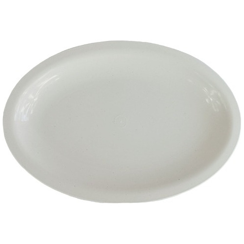 20 Platos Tampiqueños Mini Blanco 22.9cm 332ml Ovalado