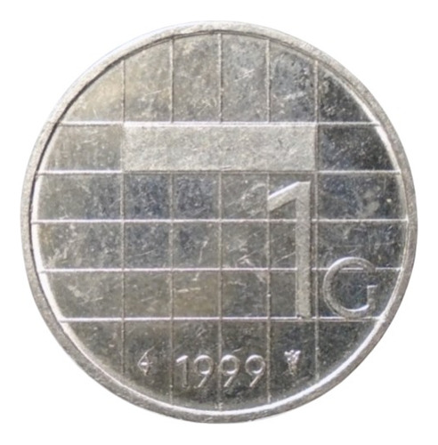 Países Bajos 1 Gulden Años: 1982-2001 X Pieza Nl#01