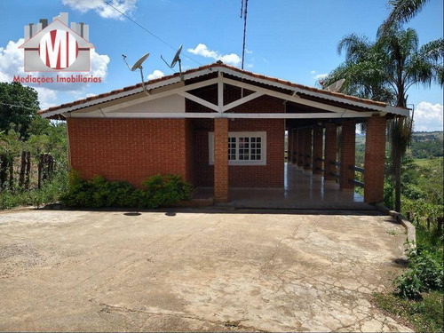 Belíssima Chácara Com 04 Dormitórios, Piscina, Internet À Cabo, Pomar, Próxima Da Cidade, À Venda, 1000 M² Por R$ 410.000 - Pinhalzinho/sp - Ch0806