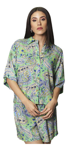 Blusa Para Dama Color Verde Bobois 