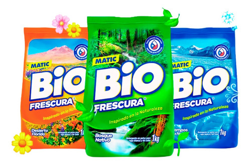 Pack 12 Detergente En Polvo Bio Frescura 800g Colección