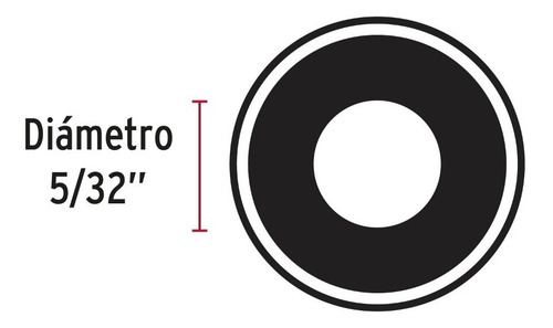 Bolsa Con 1 Kg De Arandelas Planas De Acero De 5/32 Fiero