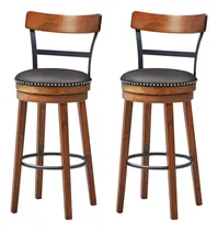 Comprar Dortala Juego De 2 Taburetes De Bar Giratorios De 360° Con