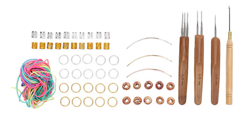 Juego De Extensiones De Madera Con Cuentas De Pelo Para Tren