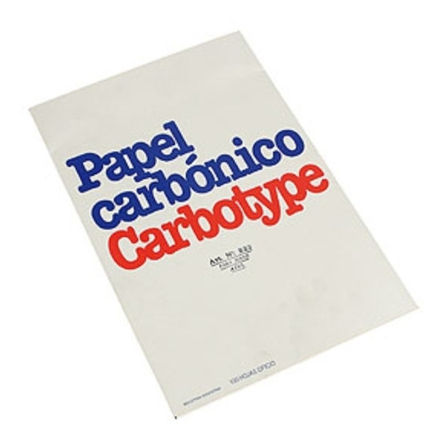 Papel Carbonico Carbotype Film Azul     X 50 Hojas. 