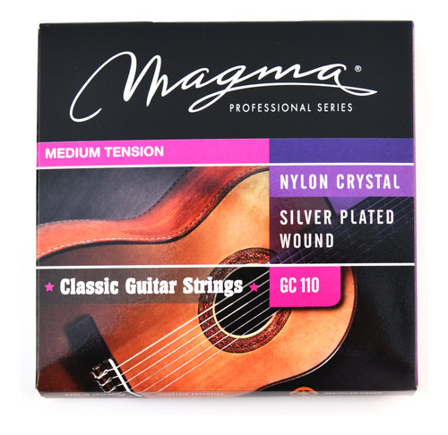 Encordado Guitarra Clásica Magma Tensión Media Plated Gc110