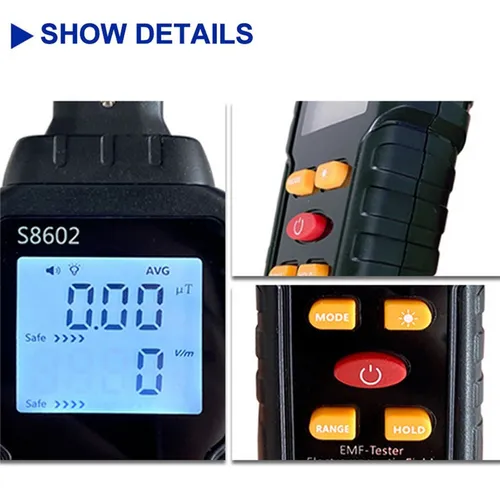 Contador De Dosímetro De Radiación 3 En 1 Geiger Emf Meter A