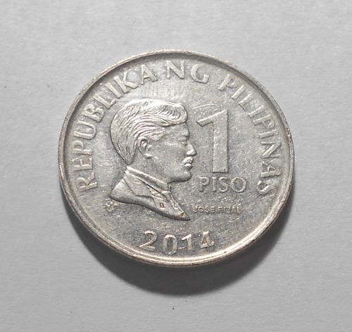 Filipinas 1 Piso 2014 - Jose Rizal - Km#269a.2 - Magnética