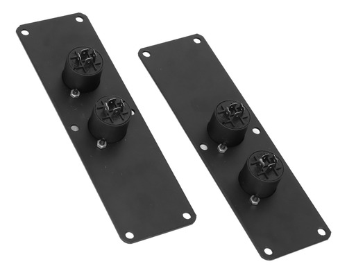 Speaker Dual Jack Plate Metal 2 Cannon Connectors For