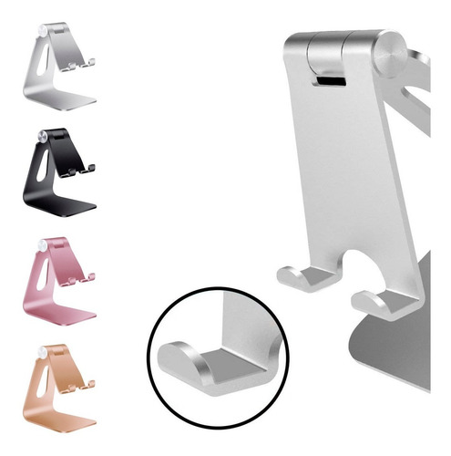 Imagen 8 de 10 de Soporte Apoya Celular Escritorio Universal Regulable