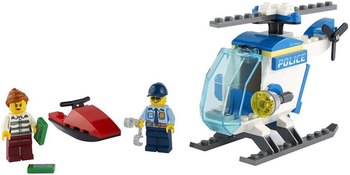 Lego City - Helicóptero Da Polícia E Ladra 51 Pcs Mod. 60275 Quantidade De Peças 51