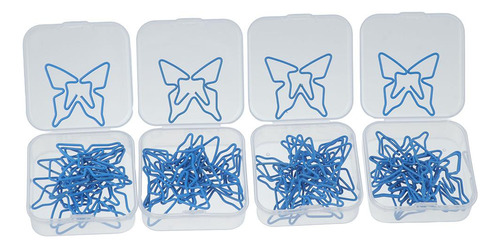 Clips Decorativos Paperclips Con Forma De Mariposa, Color Az