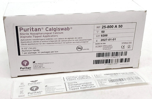 Puritan 25-800 A 50 Calgiswab Calcium Alginate Tipped 5. Yyh