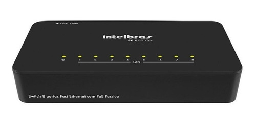 Switch Intelbras Sf 800 Q+ 8 Portas 10/100 Poe Passivo+nf